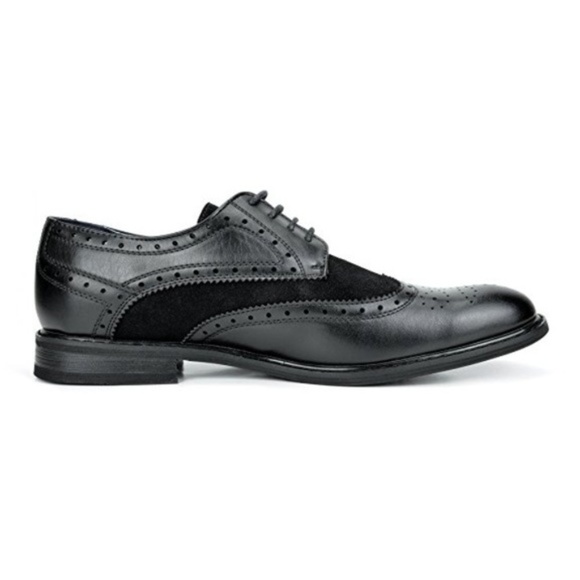 Mens "Cyrus" Fashion Wing Tip Oxfords - Picture 3 of 3